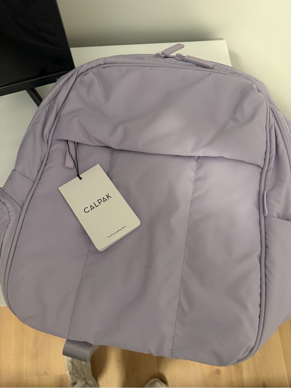 Calpak Lilac Padded Backpack